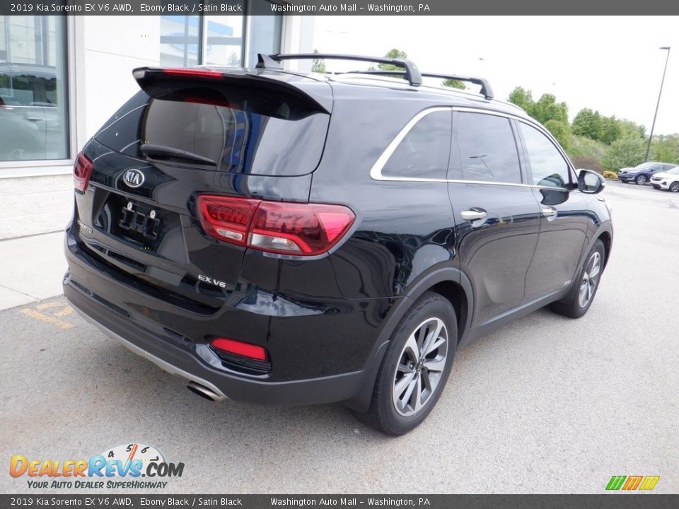 2019 Kia Sorento EX V6 AWD Ebony Black / Satin Black Photo #10