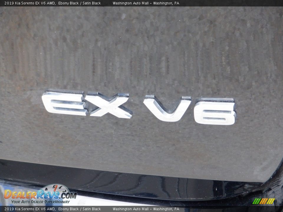 2019 Kia Sorento EX V6 AWD Ebony Black / Satin Black Photo #11