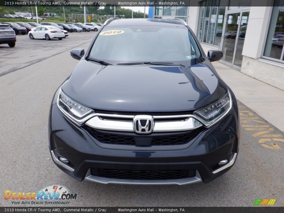 2019 Honda CR-V Touring AWD Gunmetal Metallic / Gray Photo #5