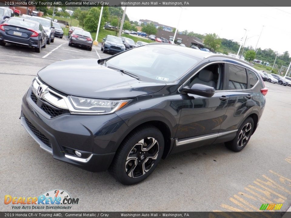 2019 Honda CR-V Touring AWD Gunmetal Metallic / Gray Photo #6