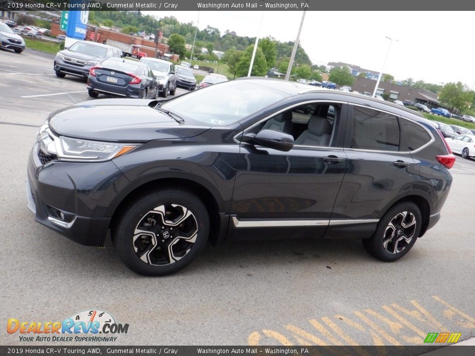 2019 Honda CR-V Touring AWD Gunmetal Metallic / Gray Photo #7