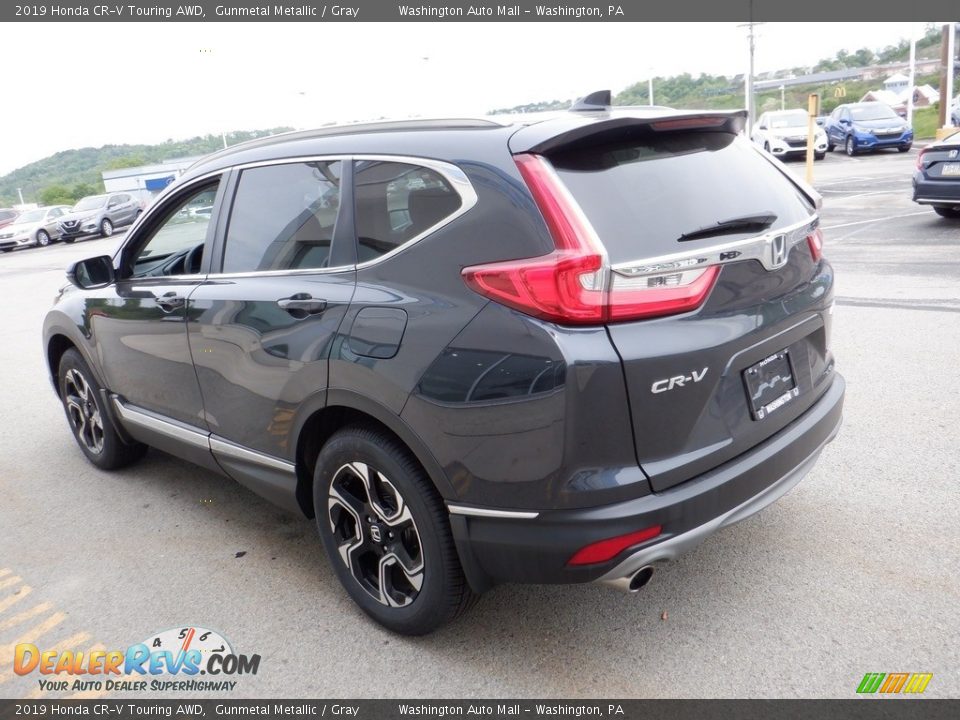 2019 Honda CR-V Touring AWD Gunmetal Metallic / Gray Photo #8