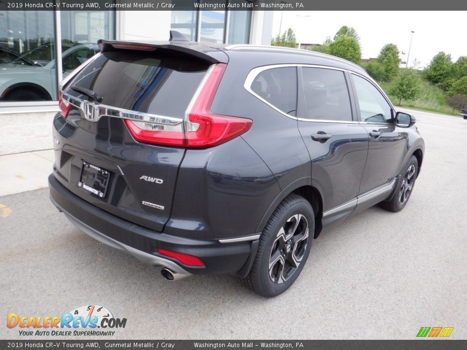 2019 Honda CR-V Touring AWD Gunmetal Metallic / Gray Photo #10