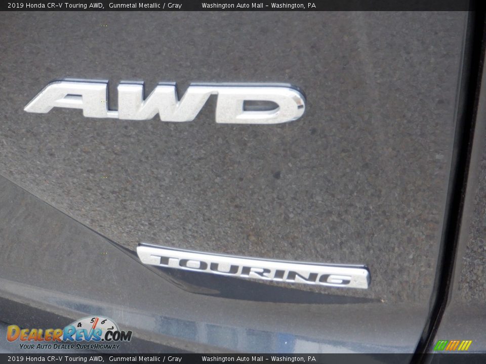 2019 Honda CR-V Touring AWD Gunmetal Metallic / Gray Photo #11