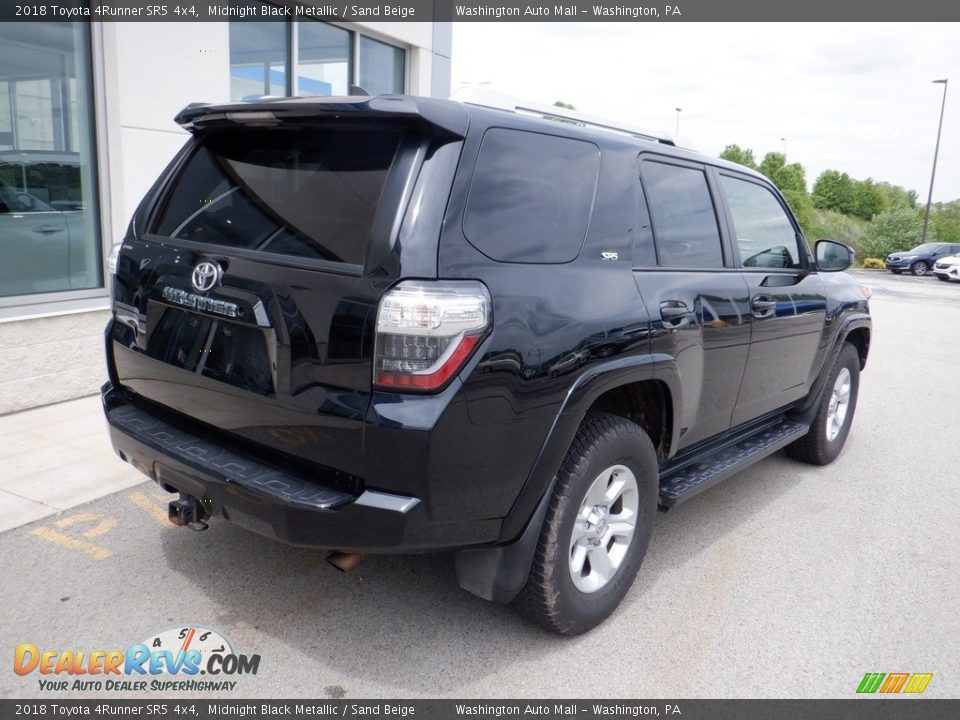 2018 Toyota 4Runner SR5 4x4 Midnight Black Metallic / Sand Beige Photo #11