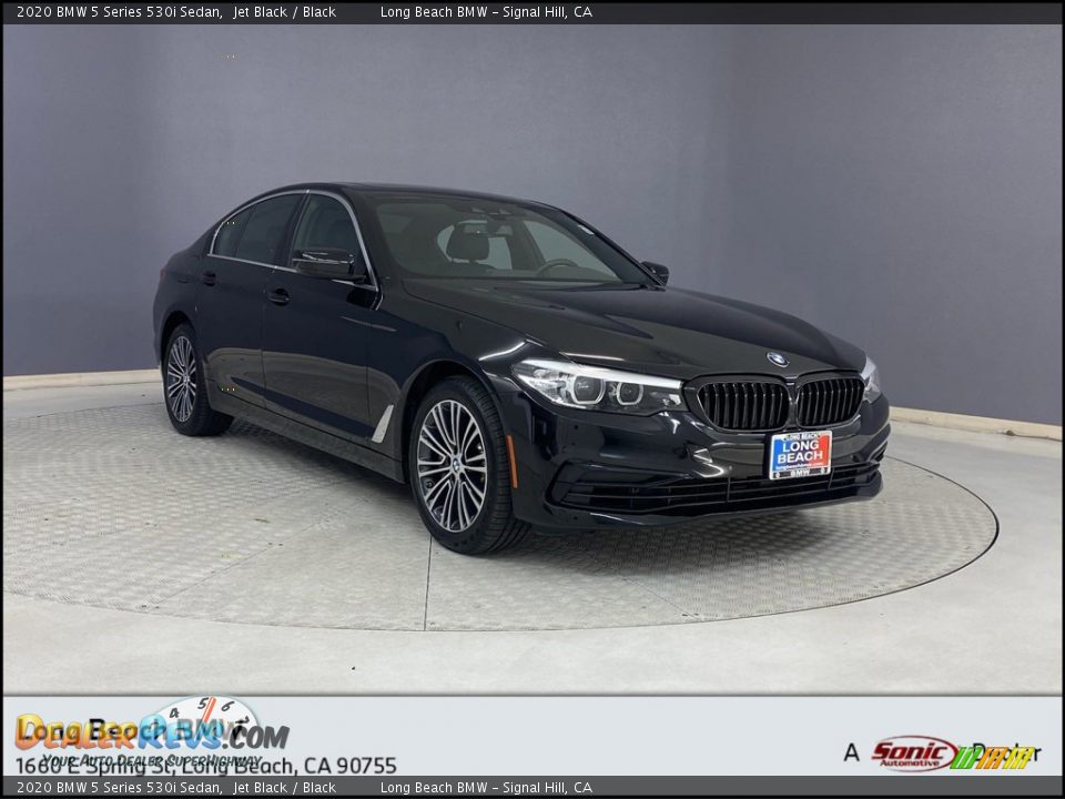 2020 BMW 5 Series 530i Sedan Jet Black / Black Photo #1