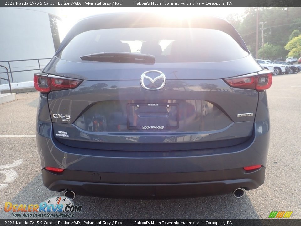 2023 Mazda CX-5 S Carbon Edition AWD Polymetal Gray / Red Photo #3