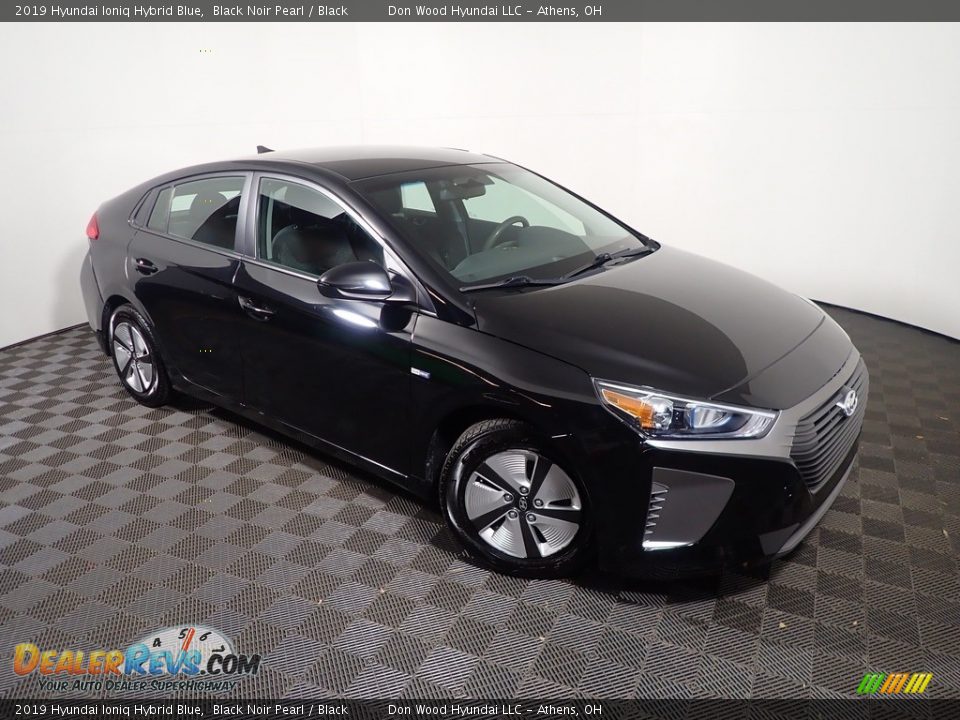 2019 Hyundai Ioniq Hybrid Blue Black Noir Pearl / Black Photo #3