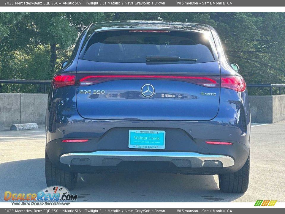 2023 Mercedes-Benz EQE 350+ 4Matic SUV Twilight Blue Metallic / Neva Gray/Sable Brown Photo #5