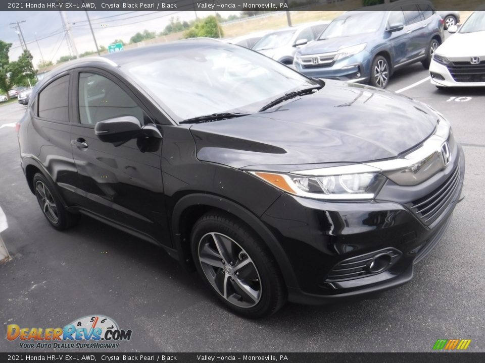 2021 Honda HR-V EX-L AWD Crystal Black Pearl / Black Photo #6