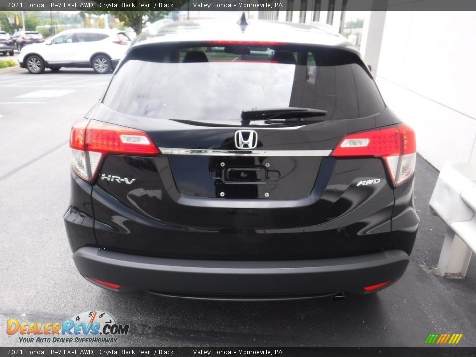 2021 Honda HR-V EX-L AWD Crystal Black Pearl / Black Photo #8