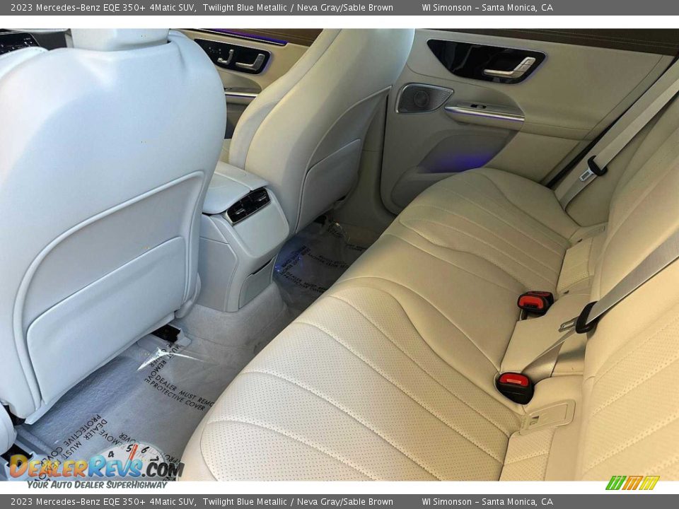 Rear Seat of 2023 Mercedes-Benz EQE 350+ 4Matic SUV Photo #9