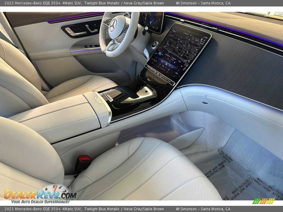 2023 Mercedes-Benz EQE 350+ 4Matic SUV Twilight Blue Metallic / Neva Gray/Sable Brown Photo #14