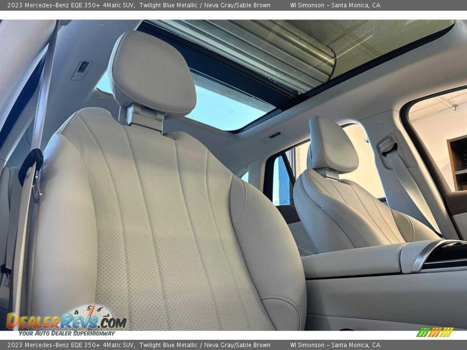 2023 Mercedes-Benz EQE 350+ 4Matic SUV Twilight Blue Metallic / Neva Gray/Sable Brown Photo #15