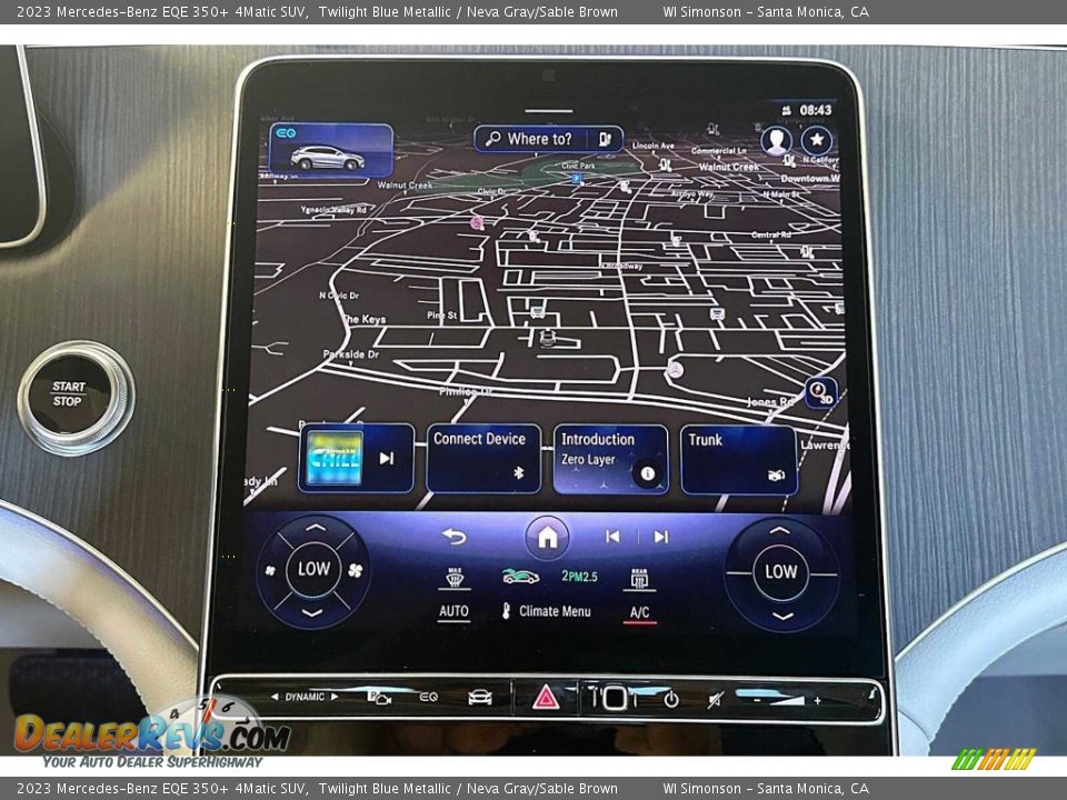 Navigation of 2023 Mercedes-Benz EQE 350+ 4Matic SUV Photo #16