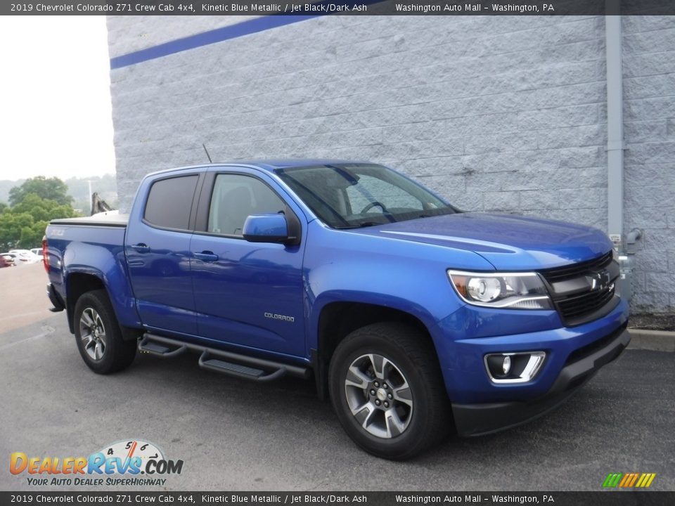 2019 Chevrolet Colorado Z71 Crew Cab 4x4 Kinetic Blue Metallic / Jet Black/Dark Ash Photo #1