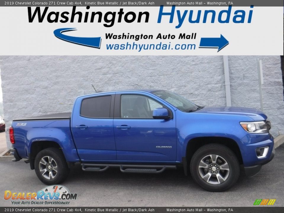 2019 Chevrolet Colorado Z71 Crew Cab 4x4 Kinetic Blue Metallic / Jet Black/Dark Ash Photo #2