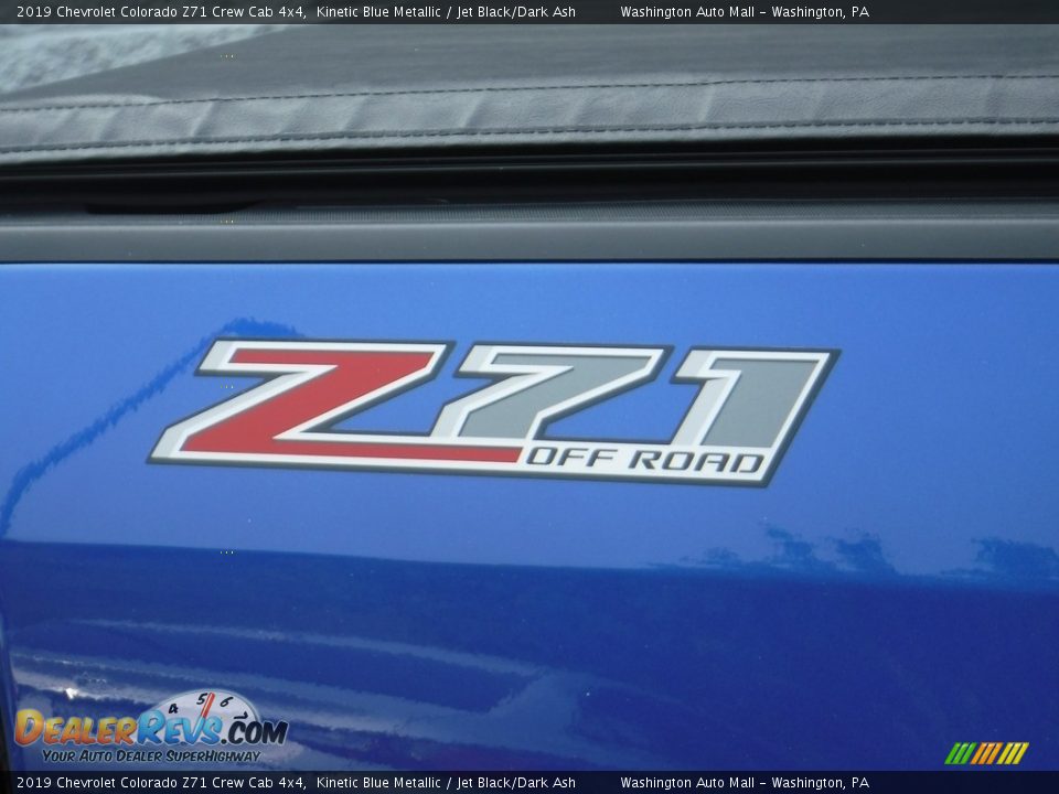 2019 Chevrolet Colorado Z71 Crew Cab 4x4 Kinetic Blue Metallic / Jet Black/Dark Ash Photo #4