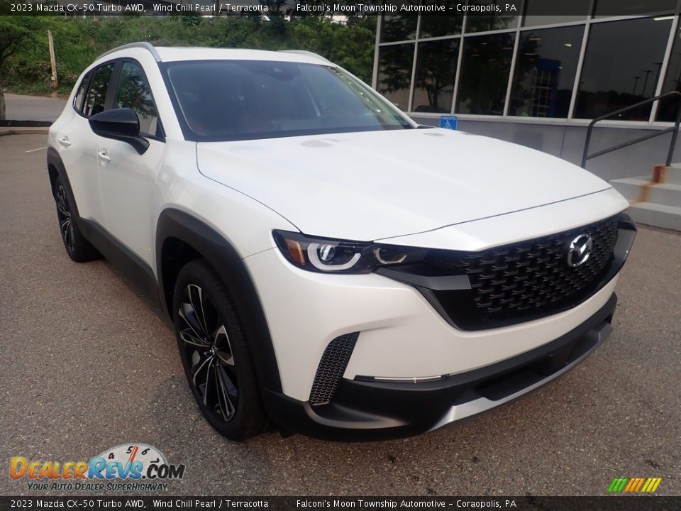 2023 Mazda CX-50 Turbo AWD Wind Chill Pearl / Terracotta Photo #9