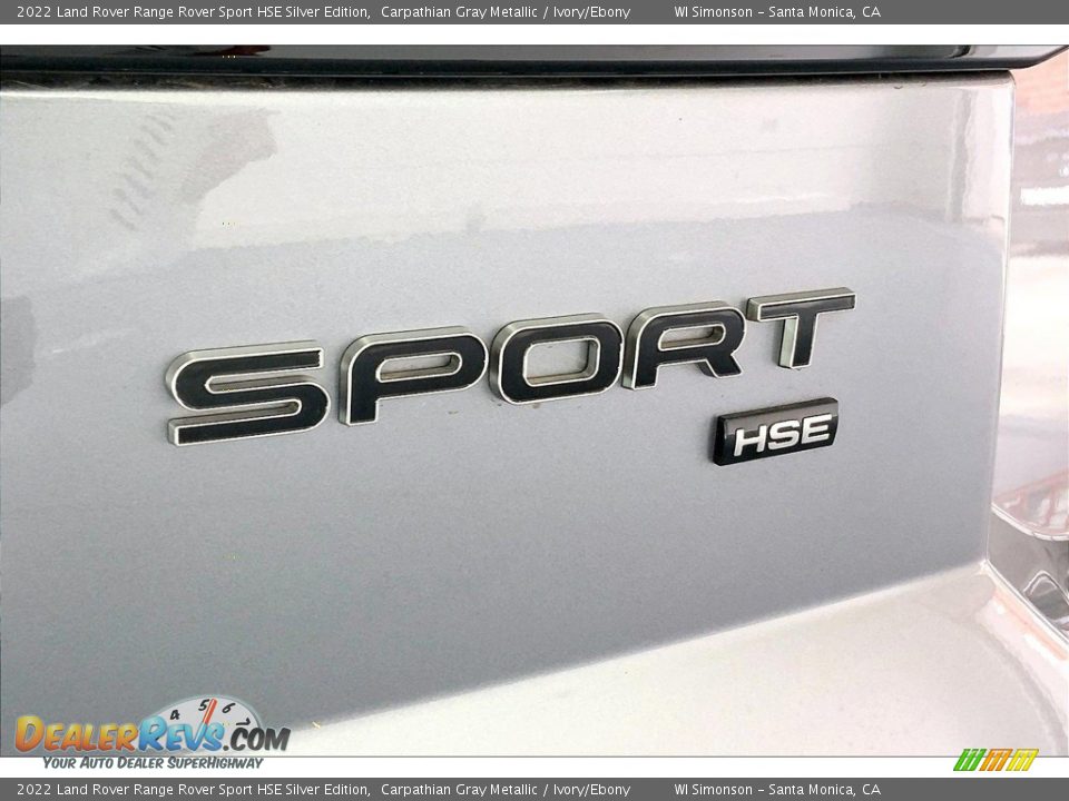 2022 Land Rover Range Rover Sport HSE Silver Edition Carpathian Gray Metallic / Ivory/Ebony Photo #31