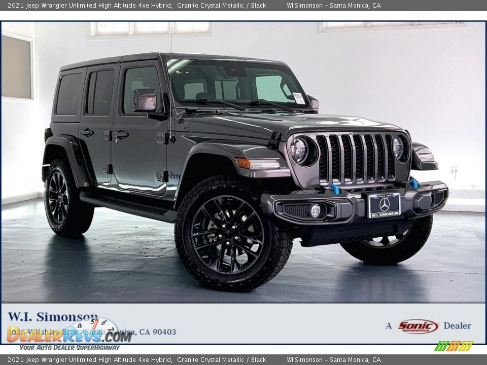 2021 Jeep Wrangler Unlimited High Altitude 4xe Hybrid Granite Crystal Metallic / Black Photo #1