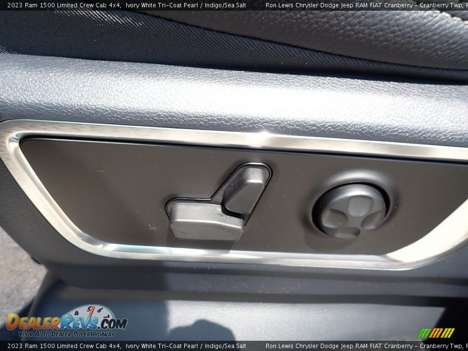 2023 Ram 1500 Limited Crew Cab 4x4 Ivory White Tri-Coat Pearl / Indigo/Sea Salt Photo #15