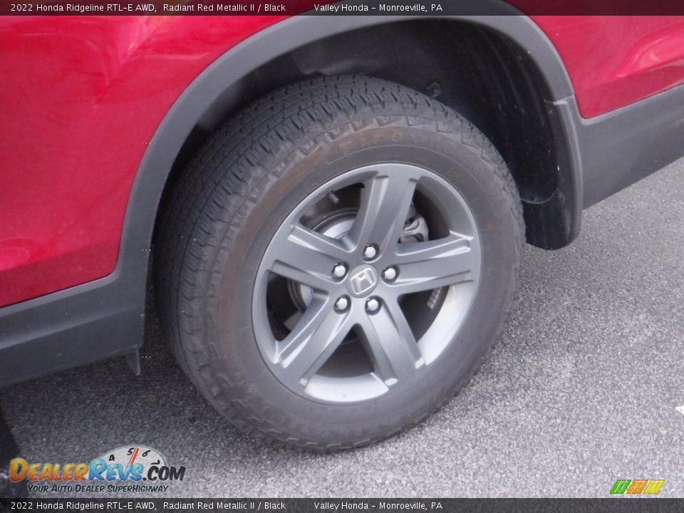 2022 Honda Ridgeline RTL-E AWD Radiant Red Metallic II / Black Photo #3