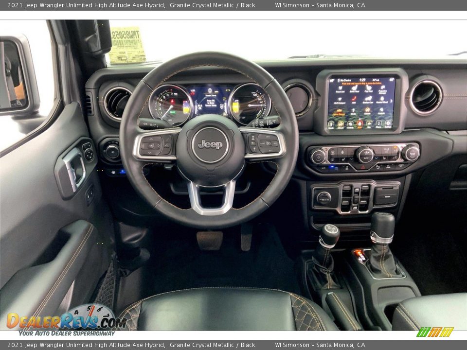 Dashboard of 2021 Jeep Wrangler Unlimited High Altitude 4xe Hybrid Photo #4