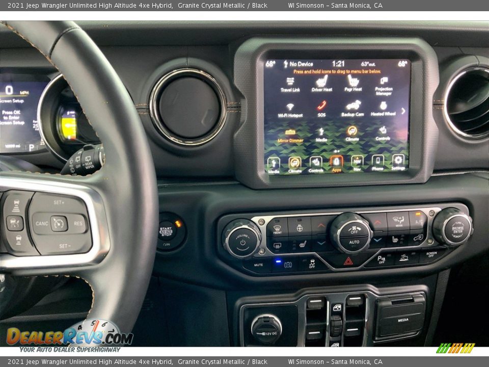Controls of 2021 Jeep Wrangler Unlimited High Altitude 4xe Hybrid Photo #5