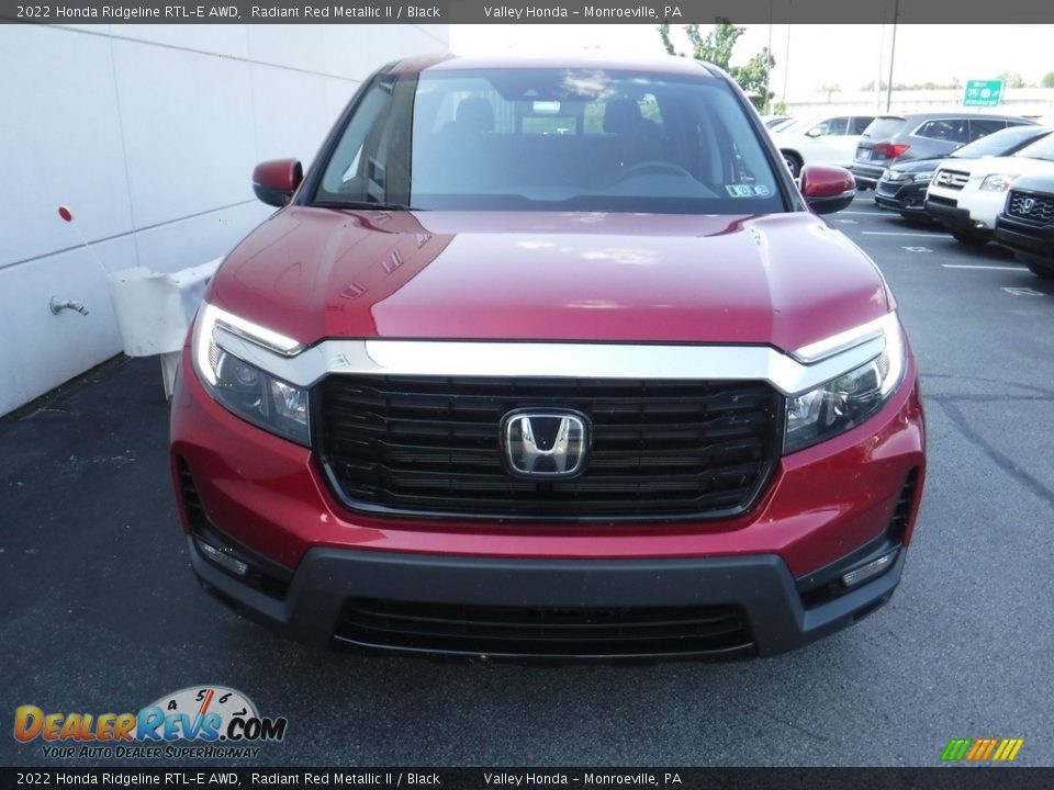 2022 Honda Ridgeline RTL-E AWD Radiant Red Metallic II / Black Photo #6