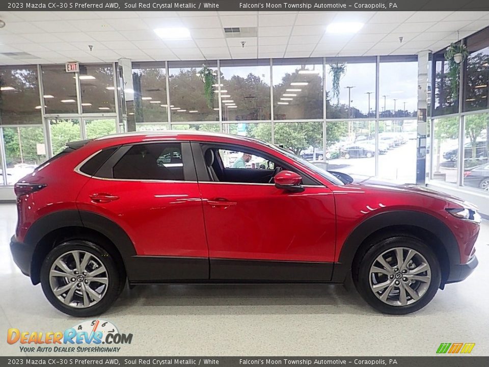 2023 Mazda CX-30 S Preferred AWD Soul Red Crystal Metallic / White Photo #1