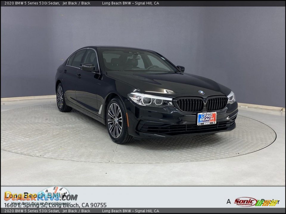 2020 BMW 5 Series 530i Sedan Jet Black / Black Photo #1