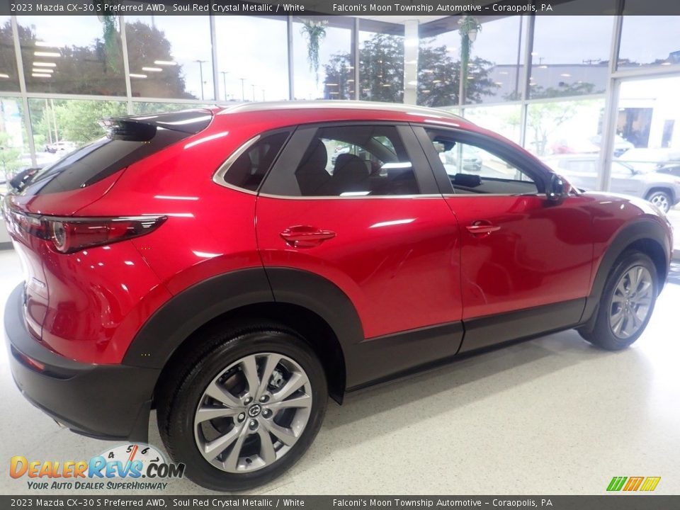 2023 Mazda CX-30 S Preferred AWD Soul Red Crystal Metallic / White Photo #2