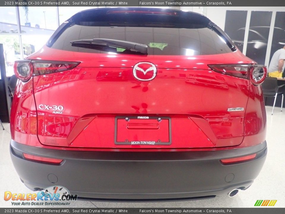 2023 Mazda CX-30 S Preferred AWD Soul Red Crystal Metallic / White Photo #3