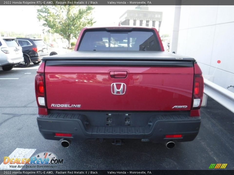 2022 Honda Ridgeline RTL-E AWD Radiant Red Metallic II / Black Photo #9