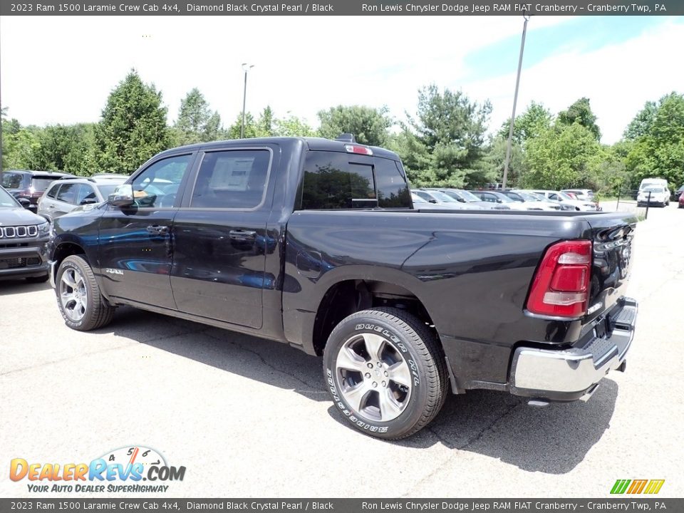 2023 Ram 1500 Laramie Crew Cab 4x4 Diamond Black Crystal Pearl / Black Photo #3