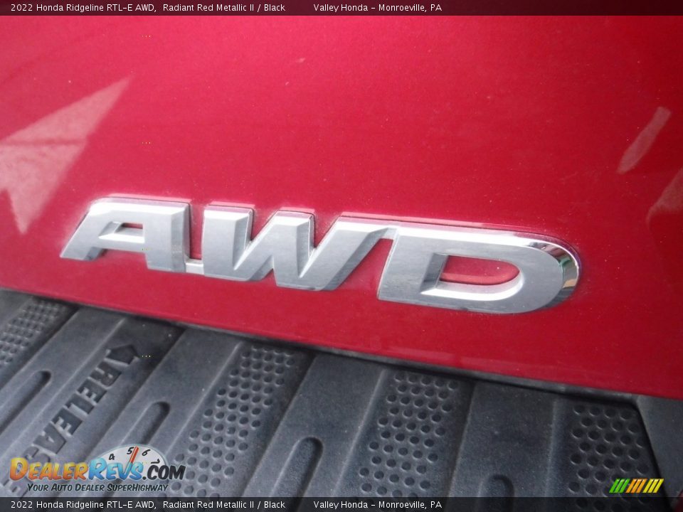 2022 Honda Ridgeline RTL-E AWD Radiant Red Metallic II / Black Photo #10