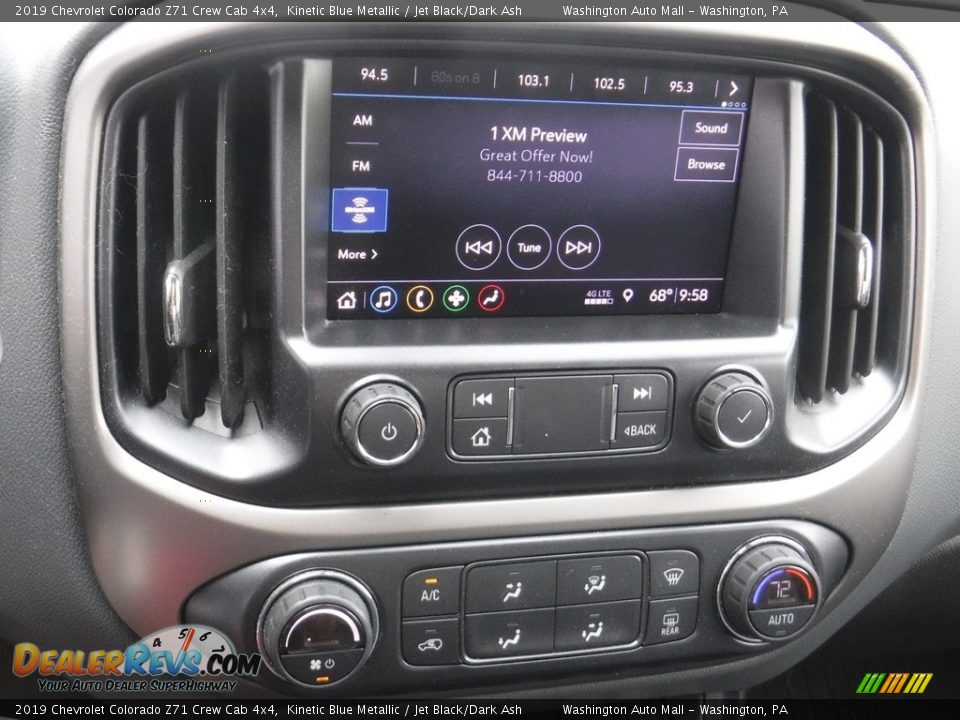 2019 Chevrolet Colorado Z71 Crew Cab 4x4 Kinetic Blue Metallic / Jet Black/Dark Ash Photo #23