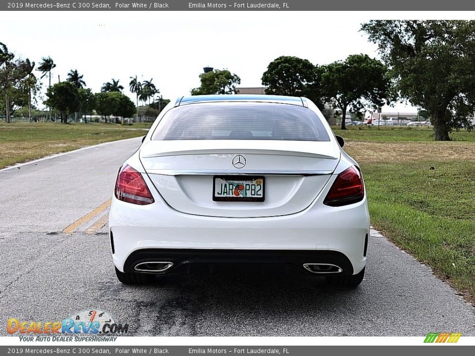 2019 Mercedes-Benz C 300 Sedan Polar White / Black Photo #5