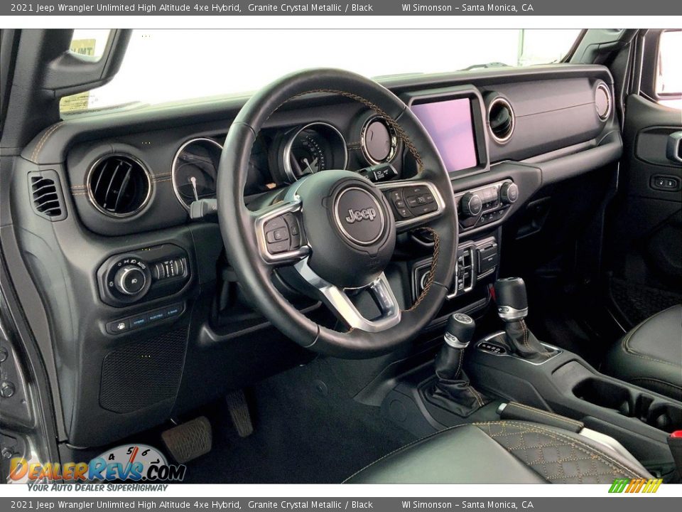 Dashboard of 2021 Jeep Wrangler Unlimited High Altitude 4xe Hybrid Photo #14