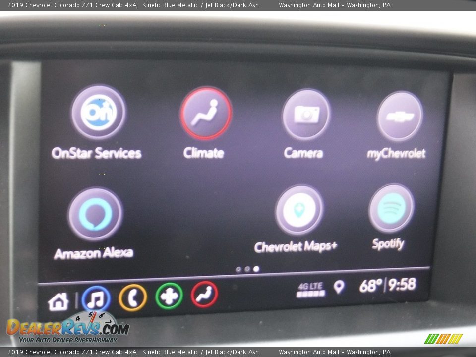 2019 Chevrolet Colorado Z71 Crew Cab 4x4 Kinetic Blue Metallic / Jet Black/Dark Ash Photo #26