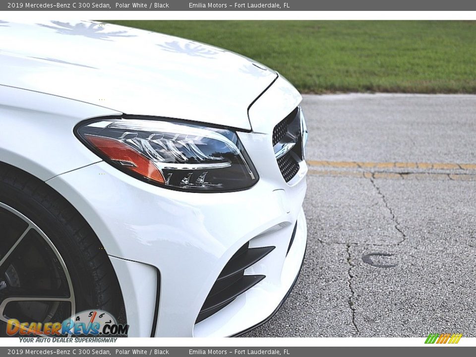 2019 Mercedes-Benz C 300 Sedan Polar White / Black Photo #9