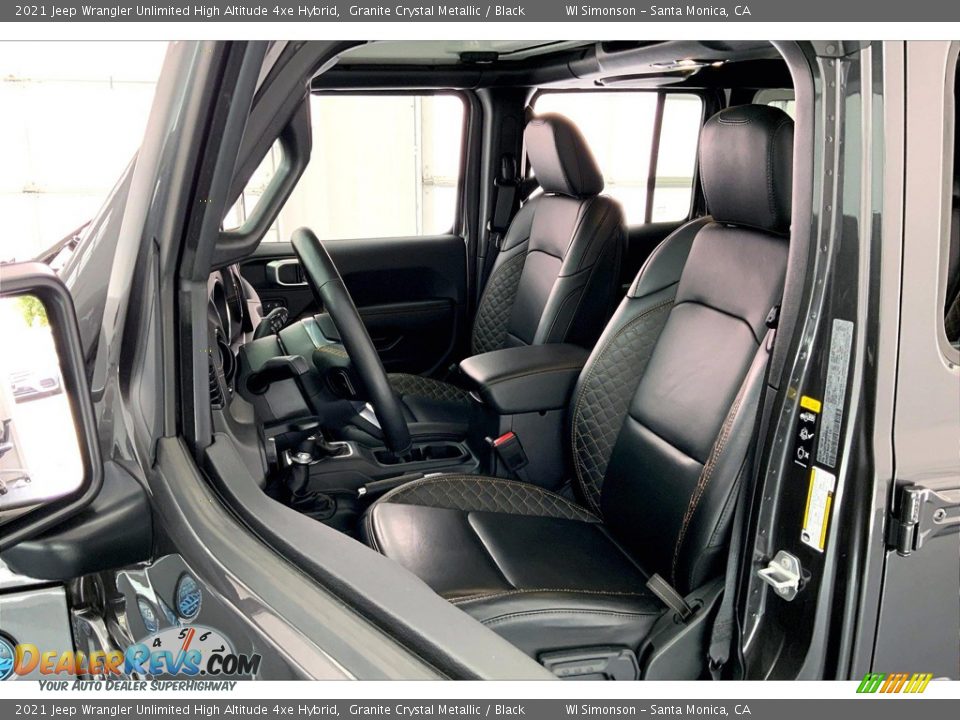 Front Seat of 2021 Jeep Wrangler Unlimited High Altitude 4xe Hybrid Photo #18