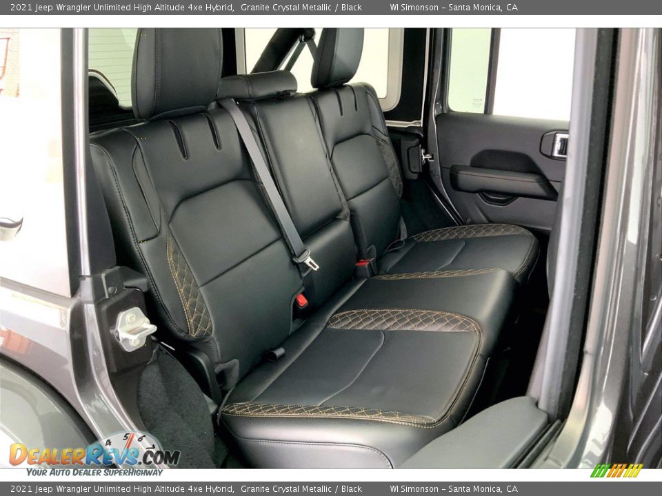 Rear Seat of 2021 Jeep Wrangler Unlimited High Altitude 4xe Hybrid Photo #19