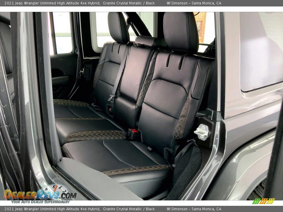 Rear Seat of 2021 Jeep Wrangler Unlimited High Altitude 4xe Hybrid Photo #20