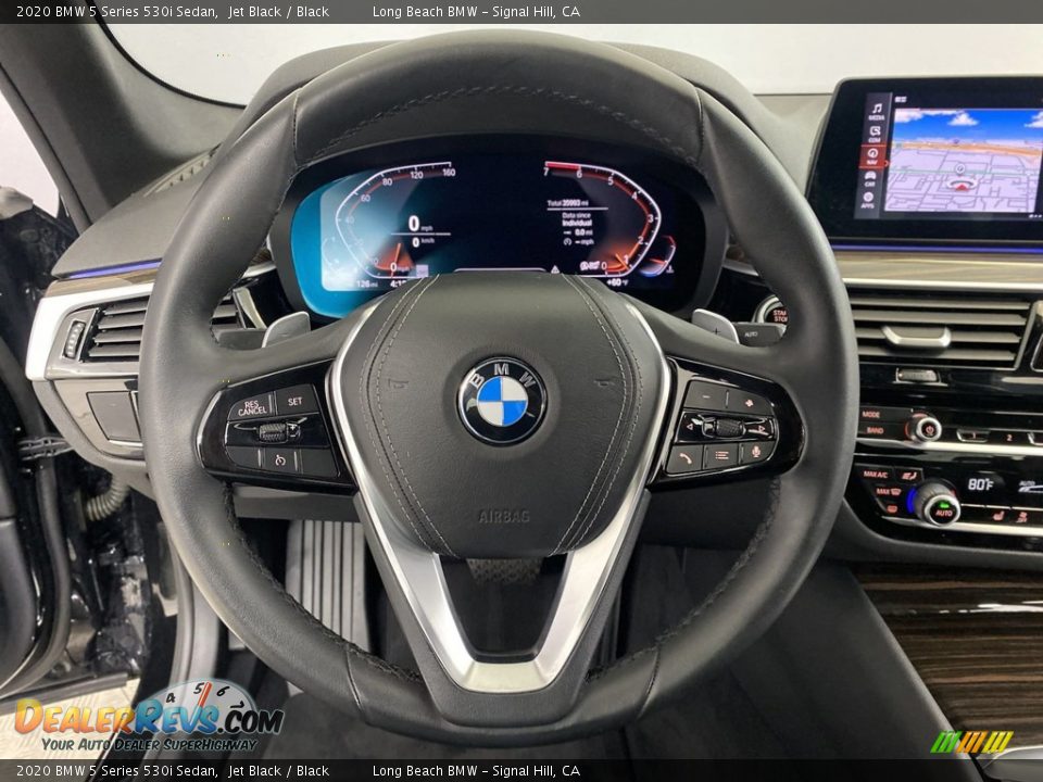 2020 BMW 5 Series 530i Sedan Jet Black / Black Photo #17