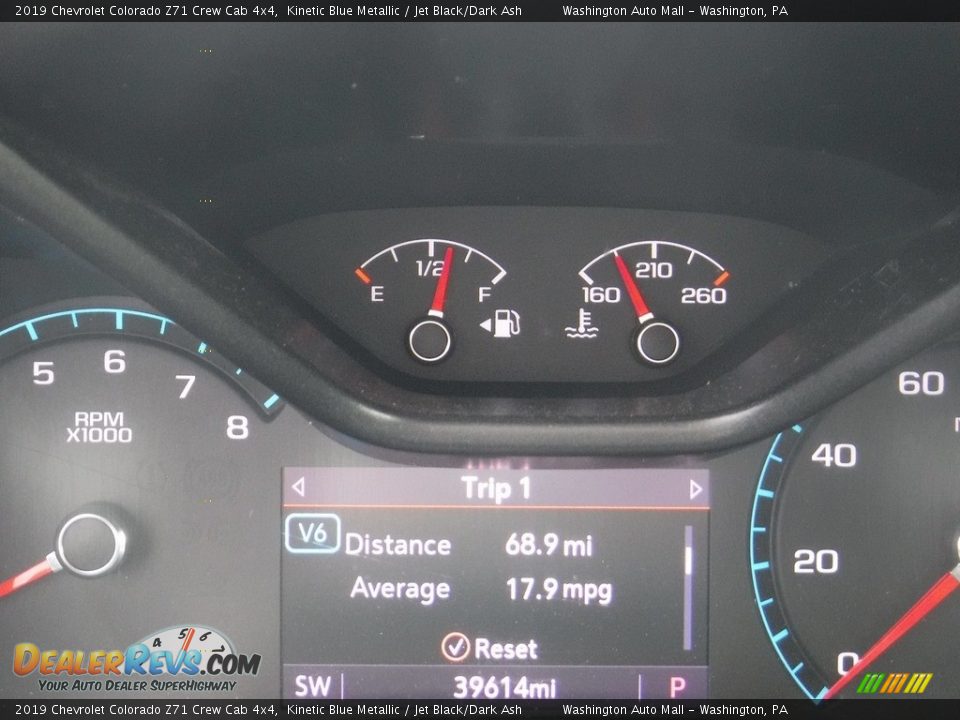 2019 Chevrolet Colorado Z71 Crew Cab 4x4 Kinetic Blue Metallic / Jet Black/Dark Ash Photo #34