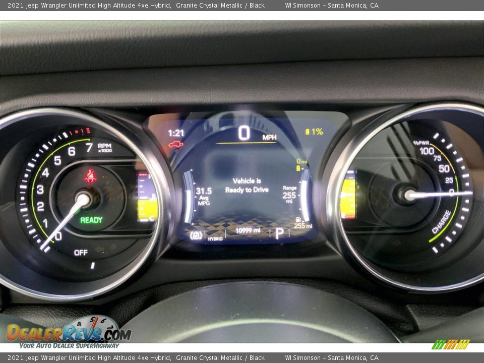 2021 Jeep Wrangler Unlimited High Altitude 4xe Hybrid Gauges Photo #23