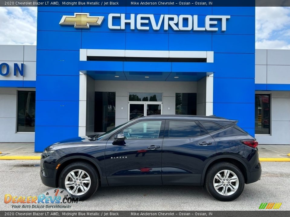 2020 Chevrolet Blazer LT AWD Midnight Blue Metallic / Jet Black Photo #1