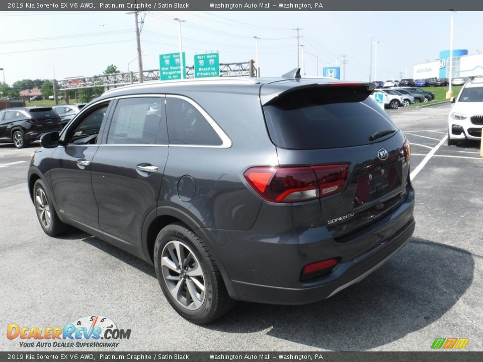 2019 Kia Sorento EX V6 AWD Platinum Graphite / Satin Black Photo #8